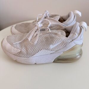 Nike kids White Air Max 270 Sneakers size 2